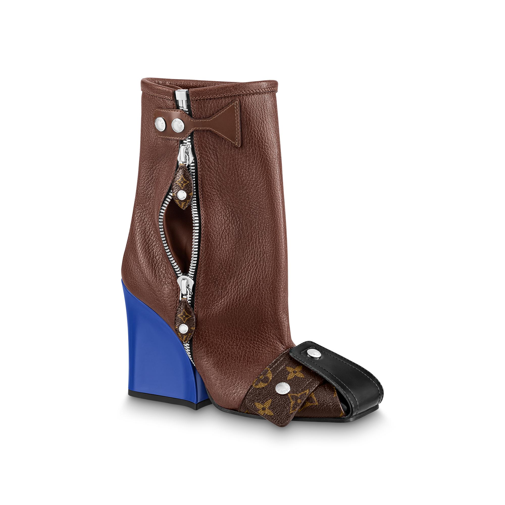 lv patti wedge high boot